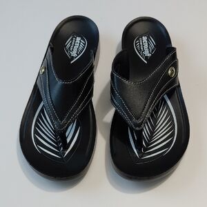 AEROSOFT Comfort Women's Black Thong  Sandals - 39